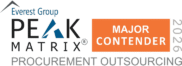 Everest Group PEAK Matrix 2026 Major Contender, Procurement Outsourcing