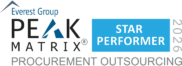 Everest Group PEAK Matrix 2026 Star Performer, Procurement Outsourcing